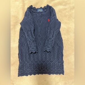 Ralph Lauren Navy Sweater Dress 3T
